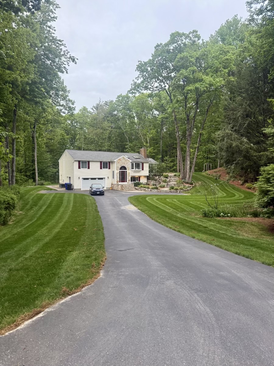 D&D Landscaping lawn maintenance project